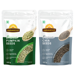 Pumpkin & Chia Seeds Combo - 400g (200g each)