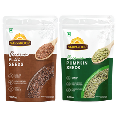 Flax & Pumpkin Seeds Combo - 400g (200g each)