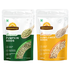 Pumpkin & Sunflower Seeds - Combo - 400g (200g each)