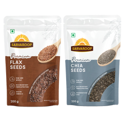 Flax & Chia Seeds - Combo - 400g (200g each)