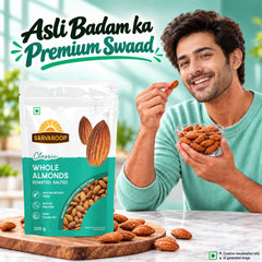 Whole Almonds. Roasted & Salted.