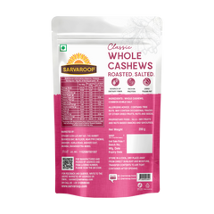 Whole Cashews. Roasted & Salted.