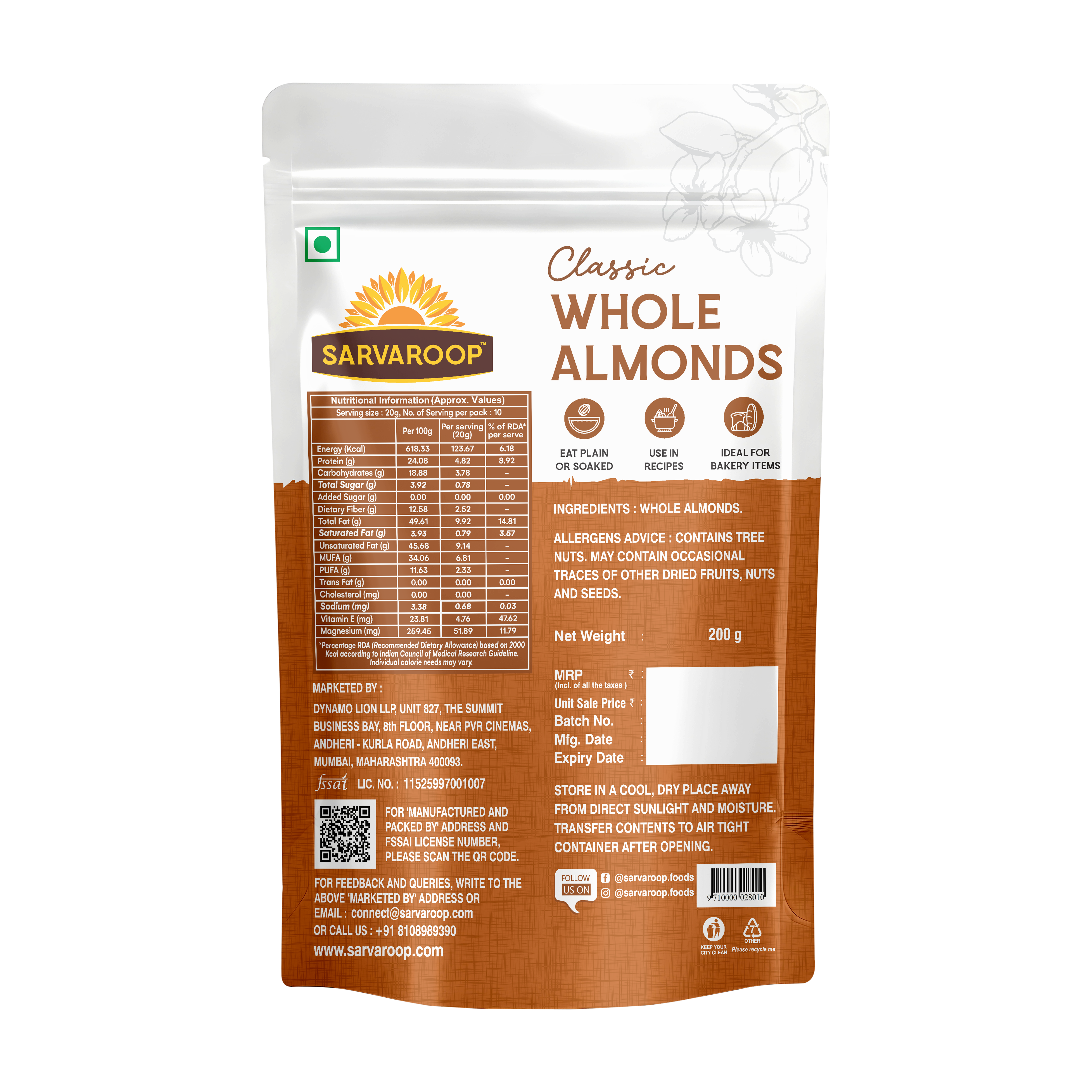 Whole Almonds