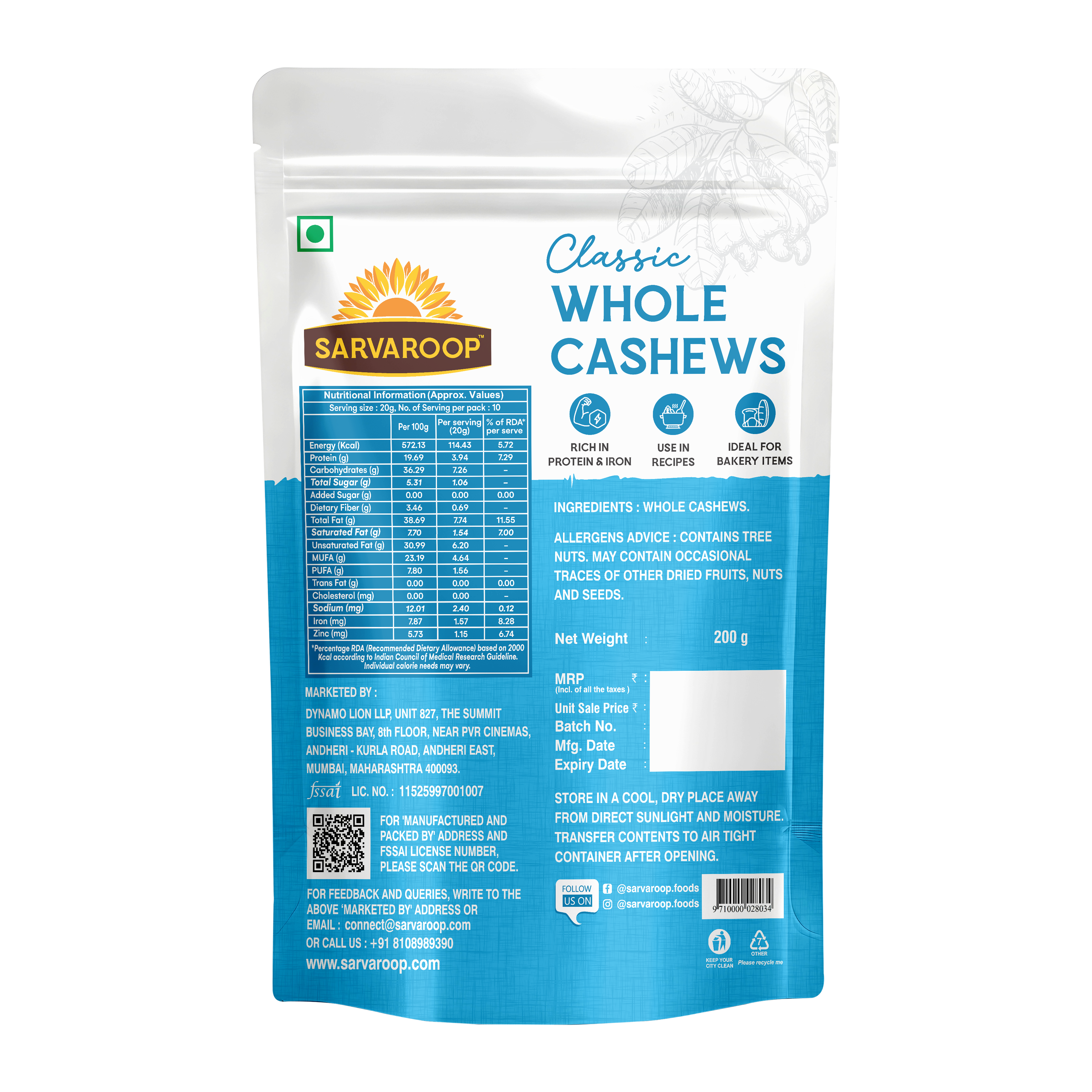 Whole Cashews