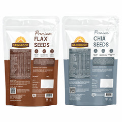 Flax & Chia Seeds - Combo - 400g (200g each)