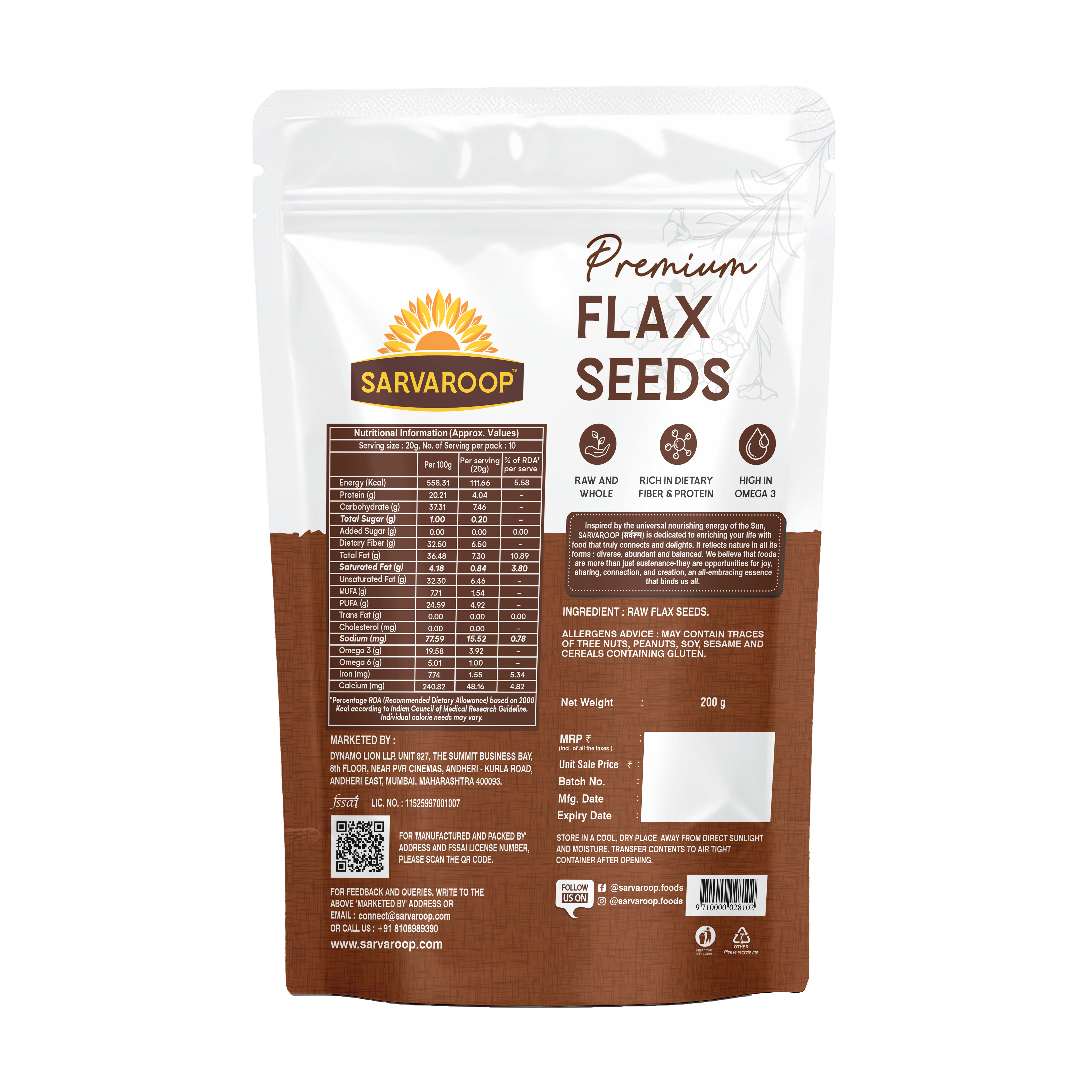 Premium Flax seeds | Sarvaroop