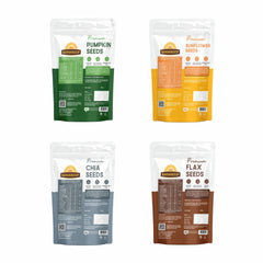 Pumpkin, Sunflower, Chia & Flax Seeds Combo - 800g (200g each)