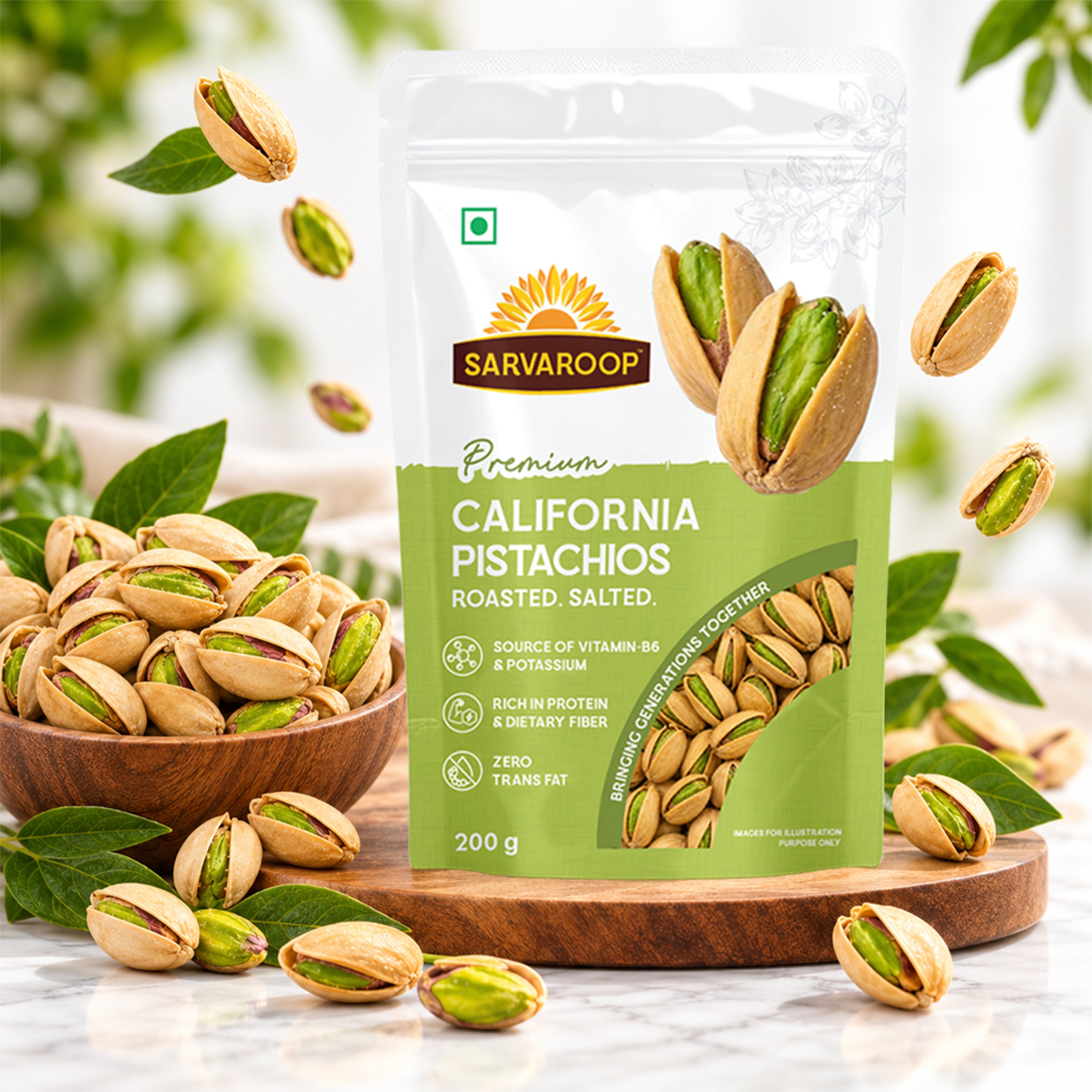 California Pistachios. Roasted & Salted.