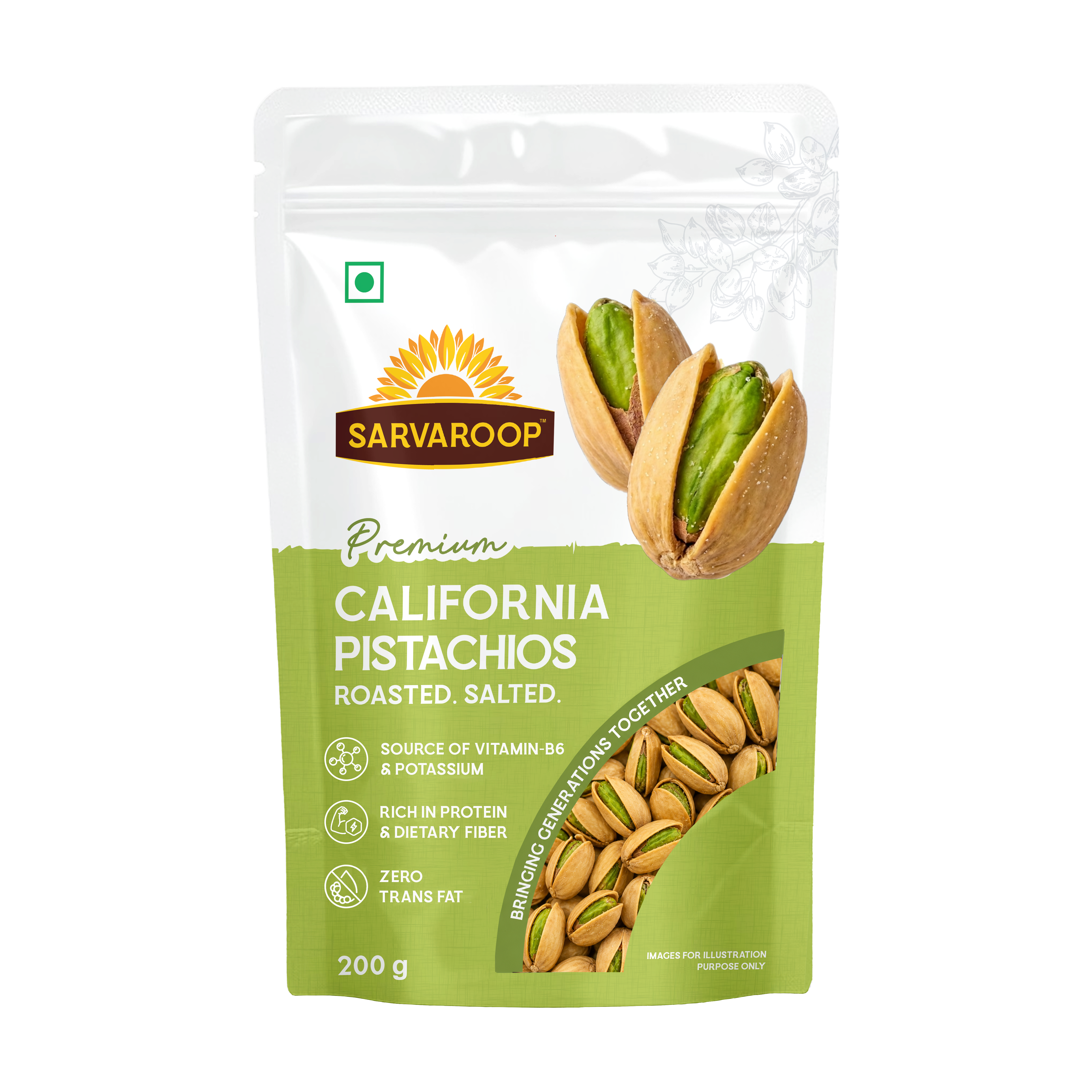 California Pistachios. Roasted & Salted.