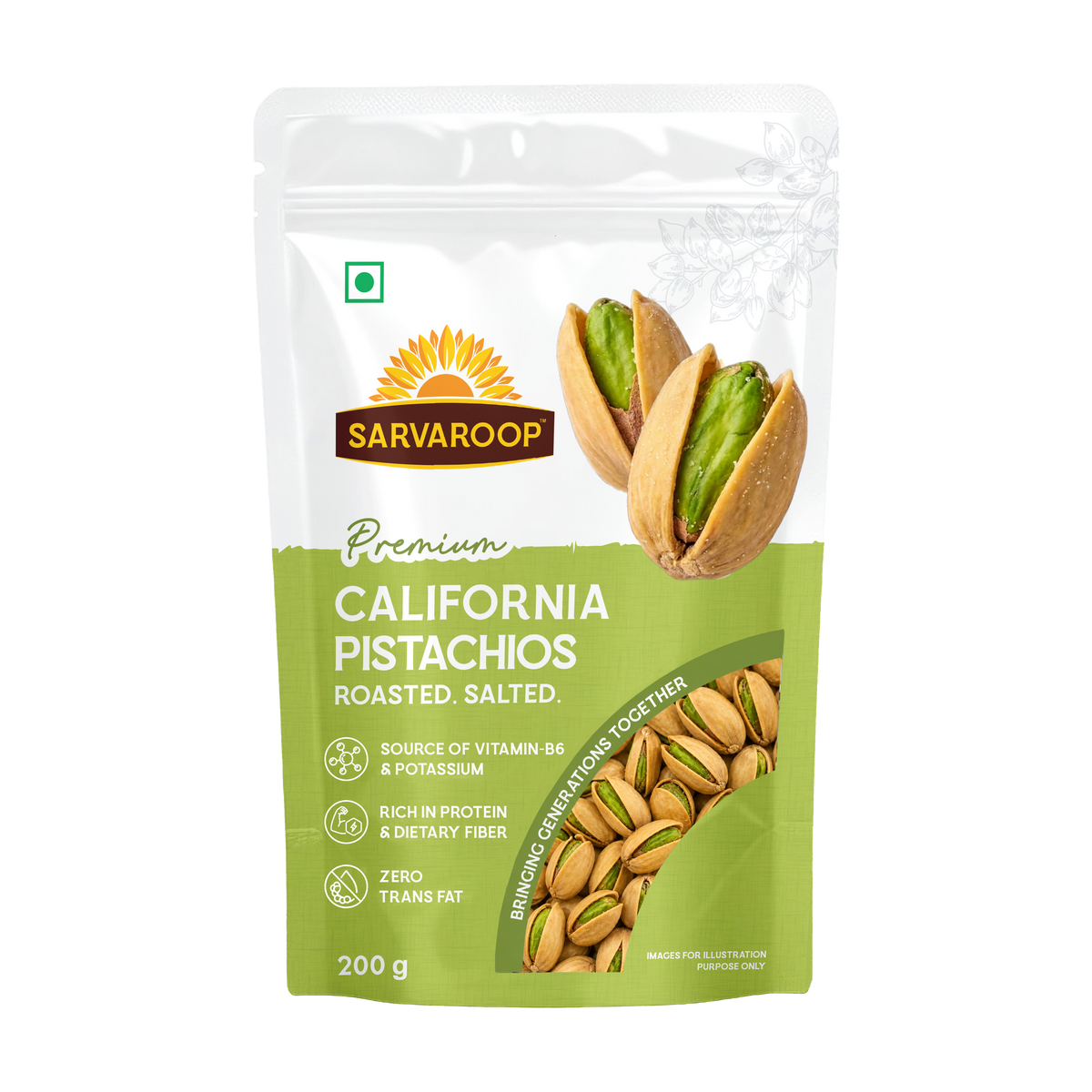 California Pistachios. Roasted & Salted.