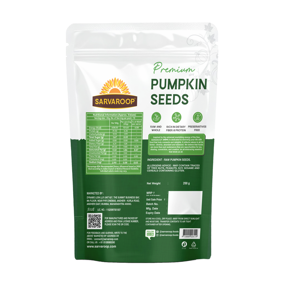 Premium Pumpkin Seeds | Sarvaroop