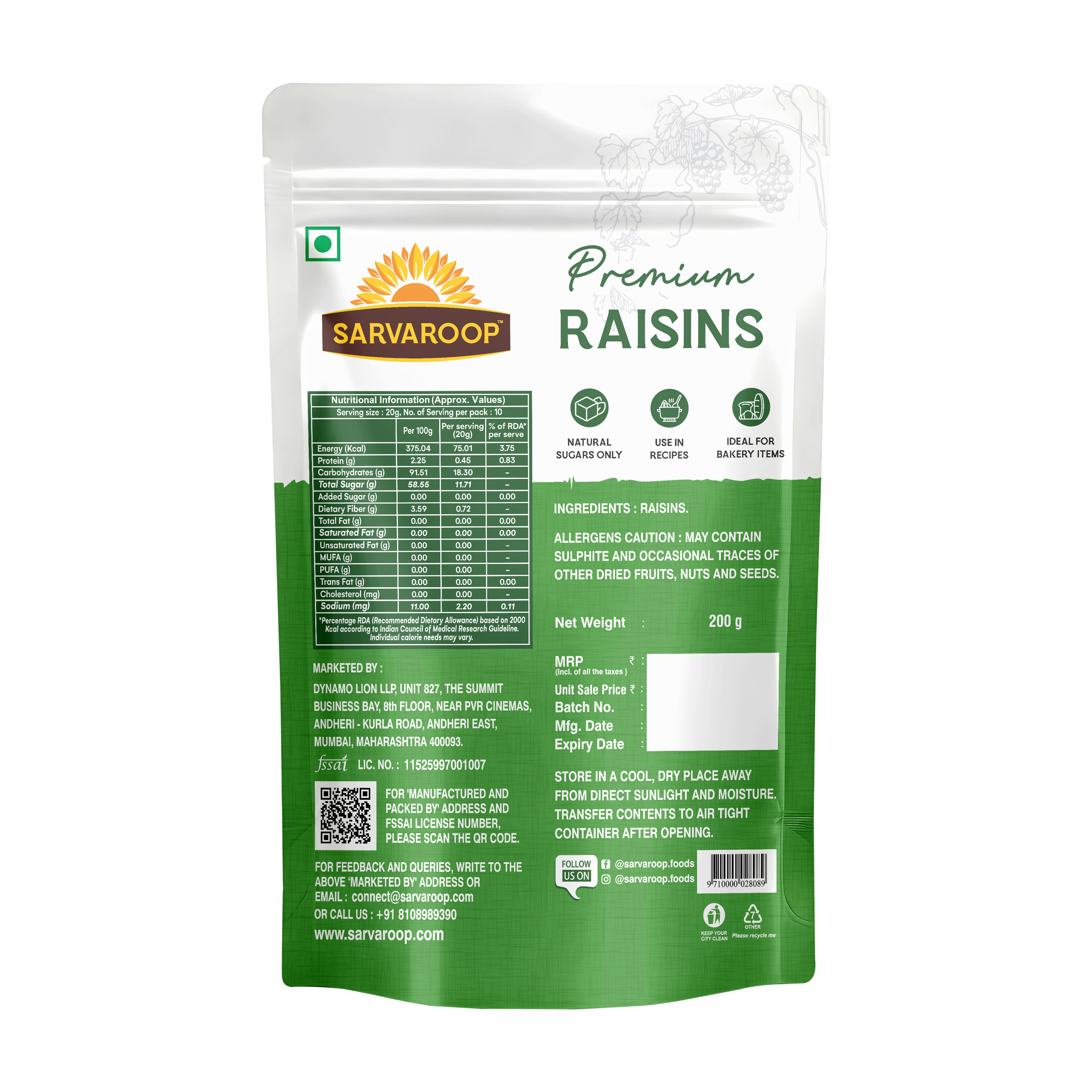 Raisins (Kishmis)