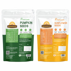 Pumpkin & Sunflower Seeds - Combo - 400g (200g each)