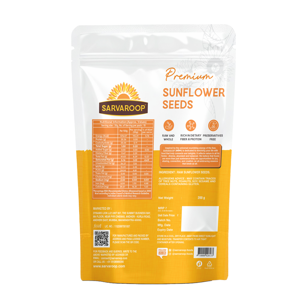 Premium Sunflower Seeds | Sarvaroop
